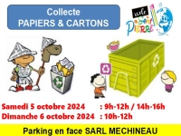 Collecte de papier et carton 5-6 octobre 2024