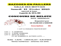 Concours de belote - Club - 2025